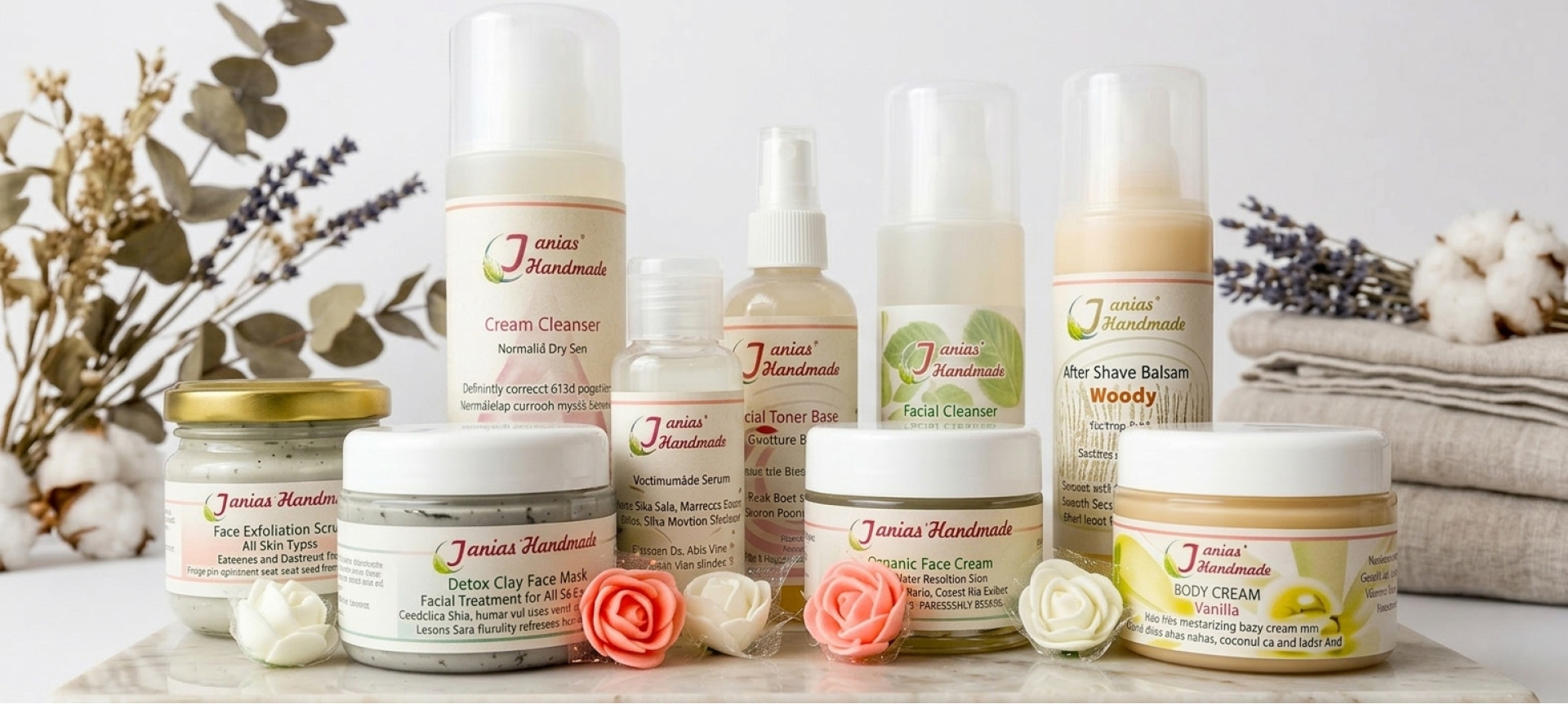 Handmade organic face care products by Tonias