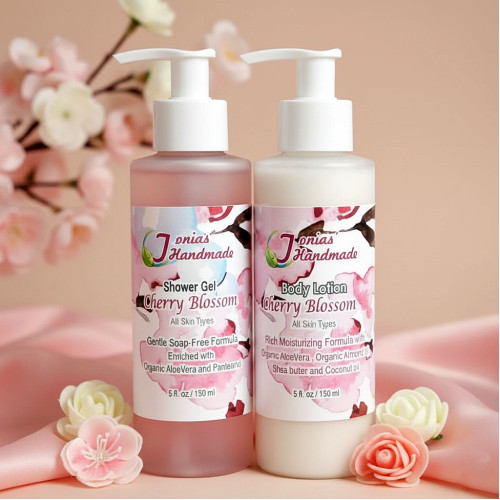 Cherry Blossom Shower Gel and Body Lotion