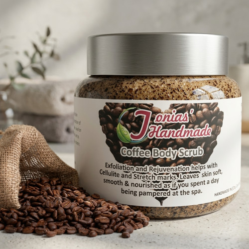 Organic Coffee Scrub with Cocoa and Sea Salt