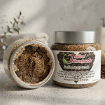 Organic Coffee Scrub with Cocoa and Sea Salt Organic Coffee Scrub with Cocoa and Sea Salt