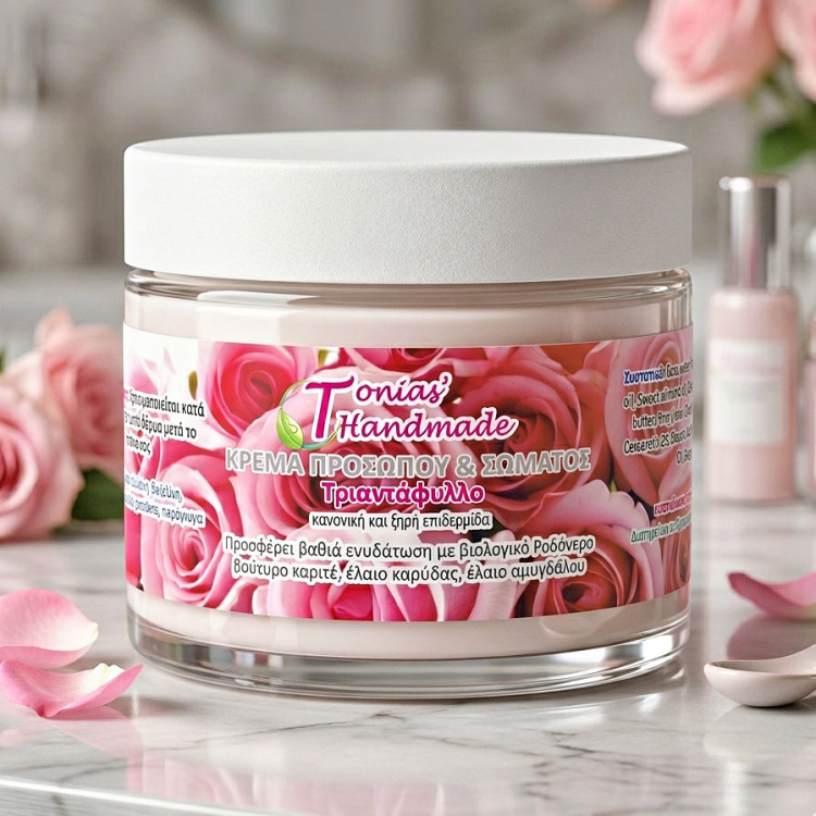 Βιολογική Κρέμα Τριαντάφυλλο για Πρόσωπο & Σώμα Βιολογική Κρέμα Τριαντάφυλλο για Πρόσωπο & Σώμα