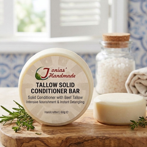 Solid Hair Conditioner Bar with Beef Tallow & Wheat Protein Solid Hair Conditioner Bar with Beef Tallow & Wheat Protein