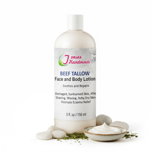 Beef Tallow Lotion - Organic Grass Fed for skin