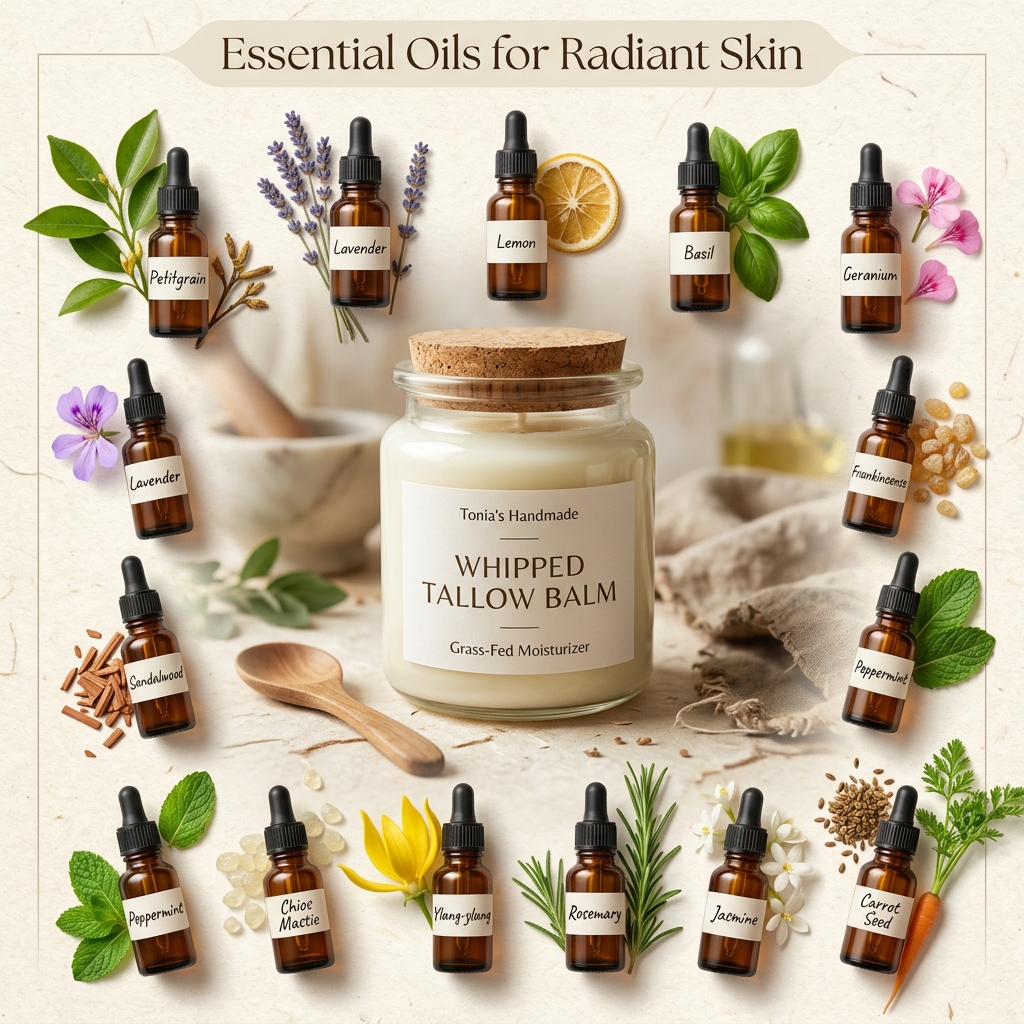 Χειροποίητο Whipped Tallow Balm με φυσικά αιθέρια έλαια